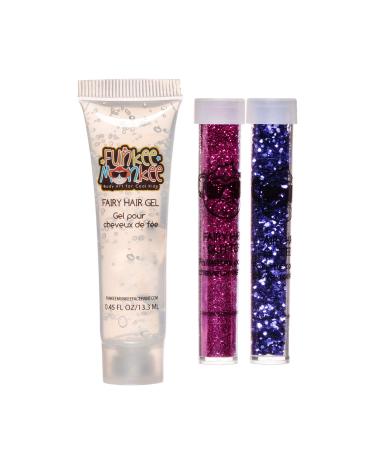 Funkee Munkee Fairy Hair Gel Kit - Banana Scented Costume & Party Makeup for Kids | International Shipping - Buy Online on GoSupps.com