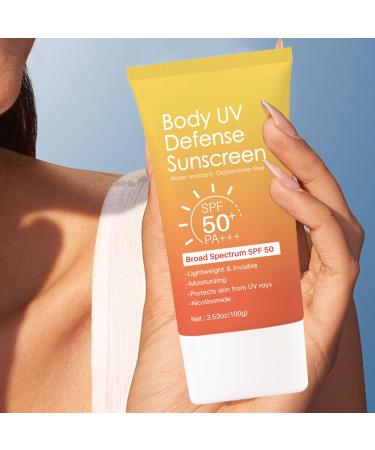 Sunscreen for Body Travel Sunscreen for Face and Body Non-Greasy Lightweight and Comfortable Texture Daily Care Makeup Outdoor Activities Beach Sports Travel - Buy Online on GoSupps.com