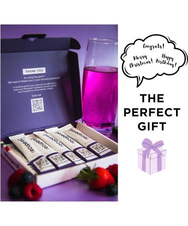 Recuperol Get Well Soon Gift Box - Hydration & Recovery Electrolyte Drink Mix 8 Pack Wellness Gift for Men & Women Present with Card Inside - Mixed Berry Flavour - Buy Online on GoSupps.com