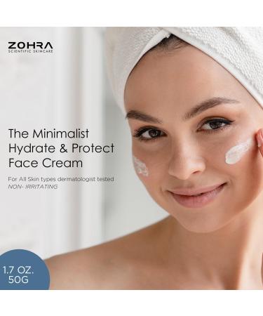 Zohra Minimalist Moisturizer Face Cream - Hydrating Vitamin C & E Cream for Dry Skin | Fragrance-Free Made in USA (1.7 Oz - Buy Online on GoSupps.com