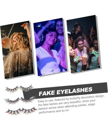 minkissy 3 Pairs False Lashes Decor Fake Eyelashes Individual False Eyelashes Wispy Eyelashes Fake Lashes Individual Fake Lashes Natural Makeup Tools for Women Slim Extend Chemical Fiber - Buy Online on GoSupps.com