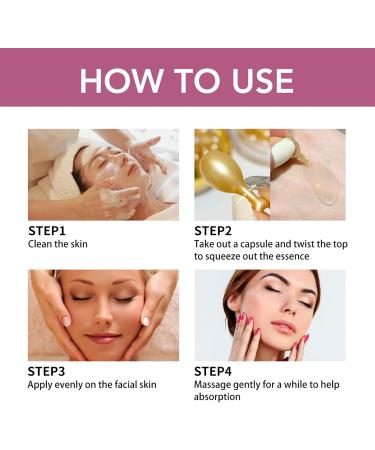 Retinol Face Serum Anti-Aging Hydrating Repairing Facial Serum Capsules with Retinol & Hyaluronic Reduces Fine Lines & Wrinkles & Nourishes Skin for Men & Women - Buy Online on GoSupps.com