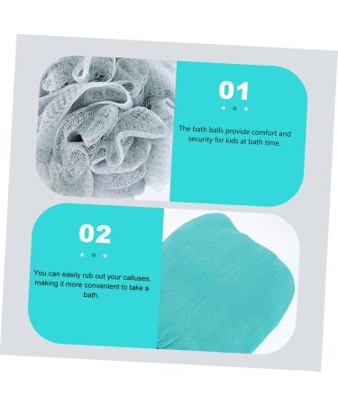 VINTORKY 2 Sets Bath Set Shower Exfoliation Mitt Scrub Glove Bathing Tools Skin Cleaning Mitten Bathing Gloves Bath Exfoliating Pad Men Body Scrubber Pouf Accessories Take a Bath Rayon - Buy Online on GoSupps.com