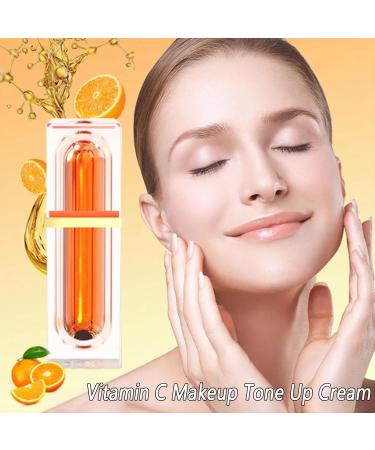 Japanese Vitamin C Makeup Tone Up Cream Five Vitamin C Tone-Up Cream Moisturizing Brightening Concealer Smooth Lightweight Long Lasting Moisturizer Face Serum for All Skin Type (3PCS) - Buy Online on GoSupps.com