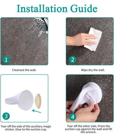 TOPINCN Shower Foot Rest for Shaving Legs - Plastic Suction Cup Shaving Pedestal | Bathroom Shaving Leg Aid for Home & Hotel Use - Buy Online on GoSupps.com