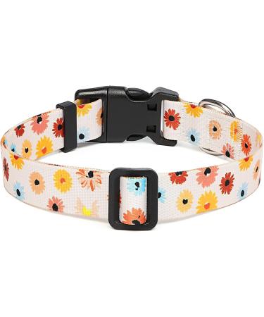 Buy Suredoo Adjustable Soft Nylon Dog Collar for Small & Medium Dogs and Cats - Colorful Daisy Design (S 25-40 cm) | International Shipping Available - Buy Online on GoSupps.com