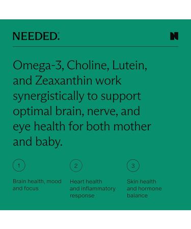 Needed. Vanilla Prenatal Multivitamin Powder & Vegan Omega-3 DHA+EPA Bundle | Comprehensive Nutrition for Pregnancy & Postpartum - Buy Online on GoSupps.com