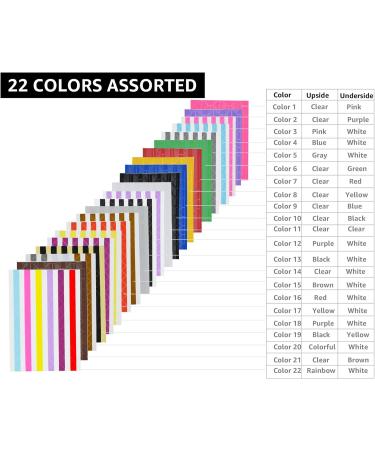 VIPbuy 2244 Count Photo Mounting Corner Stickers - Self Adhesive, Scrapbook Albums DIY Craft, 22 Sheets, 22 Colors Assorted - Buy Online on GoSupps.com