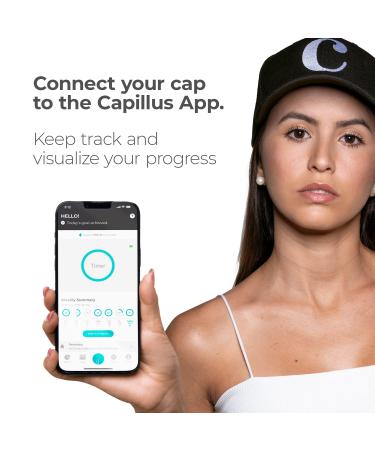 Capillus ONE S Hair Growth Laser Cap | 128 Medical Grade Laser Diodes | Bluetooth Enabled FDA Cleared Device for Thinning Hair & Androgenetic Alopecia in Men & Women - Buy Online on GoSupps.com