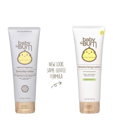 Baby Bum Everyday Lotion | Moisturizing Body Lotion for Sensitive Skin | Shea & Cocoa Butter | Natural Fragrance | 8oz | Gluten-Free & Vegan - Buy Online on GoSupps.com