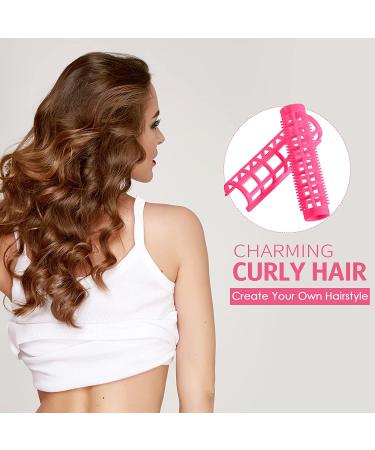 24-Piece Small Hair Roller Set with Pintail Comb - Hair Curlers for Hairdressing Styling - Pink, 0.59 x 2.28 Inch - Buy Online on GoSupps.com