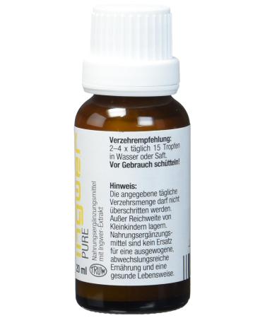 Buy Ginger Pure Drops 20ml - Natural Health Boost Fast International Shipping - Buy Online on GoSupps.com