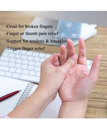 Trigger Finger Splint for Pain Relief & Finger Straightening | Ideal for Mallet Finger & Stenosing Tenosynovitis | Black Splint with Hole - Buy Online on GoSupps.com