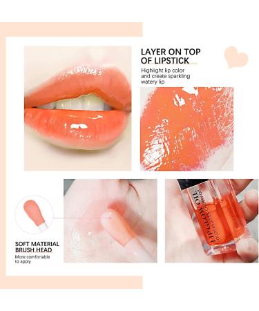 Prreal Tinted Lip Oil - Plumping Hydrating Lip Gloss for Dry Lips (Coral) - Buy Online on GoSupps.com