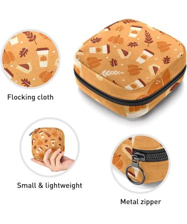 Halloween Pattern Menstrual Pad Storage Bag - Portable Sanitary Napkin Pouch for Women and Teen Girls - Color 12 - Buy Online on GoSupps.com