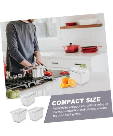 Mipcase Plastic Washing Basket Fridge Food Container 3pcs Fridge Food Drainage Box Convenient Practical Food Sealing Box Kitchen Food Box Vegetables Colanders Strainers - Buy Online on GoSupps.com