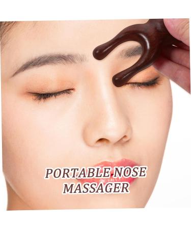 Buifulsic Hand & Facial Massager | Shiatsu Massage Roller & Travel Tool for Nose Scraping | Wooden Ridge Scratch Board - Buy Online on GoSupps.com