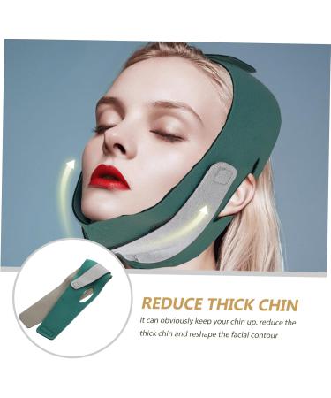 minkissy 1 Pc Thin Face Belt Face Lifting V Line Lifting Face- Belt V Line Face Slimmingmask V Line V Line Chin up Face- Lifting Slimming Belt Polyester Beauty Woman 57X10X0.5CM Green - Buy Online on GoSupps.com