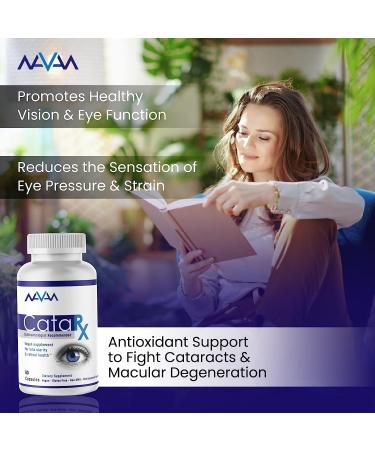 CataRx Cataract Lens & AREDS2 Macular Support Eye Vitamins - Vegan & Gluten-Free - 60 Capsules - Buy Online on GoSupps.com