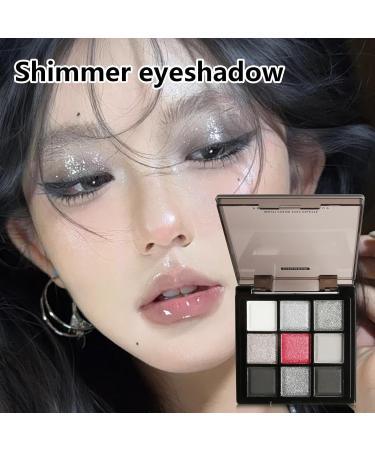  G n rique Shimmer Eyeshadow Palette Dark Grey & Silver Gray Color Highly Pigmented Blendable 9 Colors for Long Lasting Wear Ideal for Midnight Masquerade Eye Makeup Multicoloured - Buy Online on GoSupps.com