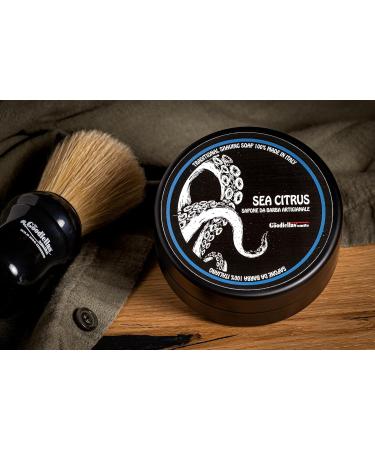 THE GOODFELLAS SMILE Seacitrus Traditional Shaving Soap 100g - Authentic Italian Shaving Soap for a Luxurious Shave - Buy Online on GoSupps.com