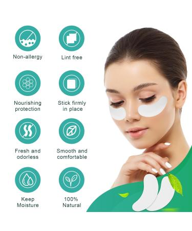 110 Pairs Eyelash Extension Gel Patches Kit - AHIER 100% Natural Hydrogel Eye Pads for Lash Extensions | Lint-Free Under Eye Makeup Gel Pads - Buy Online on GoSupps.com