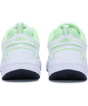 AOV Women's Walking Shoes with Arch Support - Plantar Fasciitis Sneakers for Foot & Heel Pain Relief - Orthotic Tennis Shoes - Size 8 White/Green - Buy Online on GoSupps.com