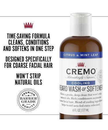 CREMO Soothing Beard Oil & Shampoo Set for Men | Natural Citrus & Mint Fragrance | 30ml Oil + 177ml Shampoo | Best International Shipping - Buy Online on GoSupps.com