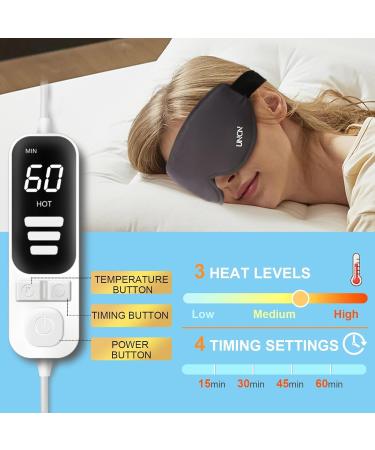 Electric Heated Eye Mask for Dry Eyes Eye Heating Pad Warmer for Blepharitis Chalazion Eye Treatment Moist Heat Therapy Washable - Buy Online on GoSupps.com