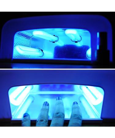 SEWACC 4pcs Replacement 9 365nm Lamp Bulb Tube Nail UV Lamp Tube UV Led Nail Lamp Tube for Nail Art Dryer UV Lamp Light - Buy Online on GoSupps.com