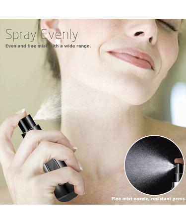 Fivexing 2Pcs Refillable Perfume Atomizer Bottles - Portable Mini Spray Dispensers for Travel - 5ml/0.2oz (Black) - Buy Online on GoSupps.com