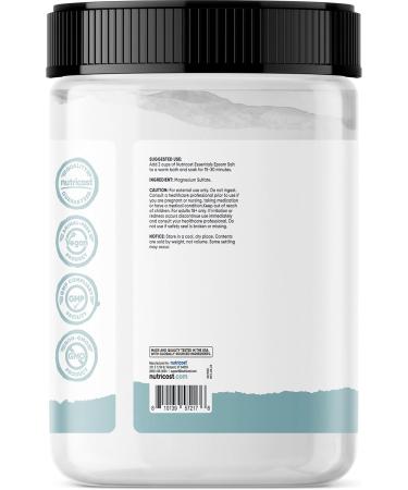Nutricost Essentials Pure Epsom Salt 8 LBS - 100% Pure Magnesium Sulfate for Relaxation & Soaking | International Shipping Available - Buy Online on GoSupps.com