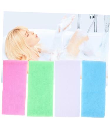 Shop Healeved 4pcs Body Exfoliator Scrubber Set - Back Shower Washer & Exfoliating Towel | Effective Bath Scrubbers & African Sponge for Smooth Skin | Fast International Shipping - Buy Online on GoSupps.com