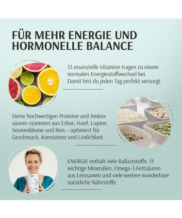 Xbyx Energie 500g - Vegan Superfood Protein Powder | 16 Portions | Essential Amino Acids & Vitamins | Shake or Smoothie | German Quality - Buy Online on GoSupps.com