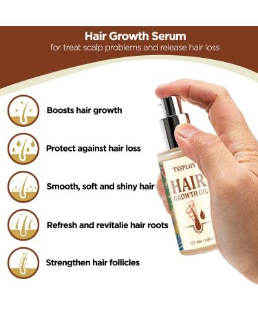 Hair Growth Serum & Oil for Thicker, Healthier Hair | Biotin, Castor Oil, Rosemary | Hair Loss Treatment - Buy Online on GoSupps.com