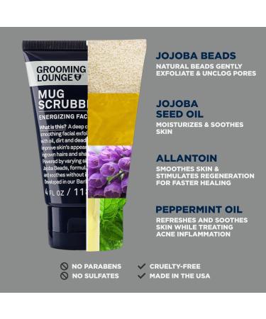 Grooming Lounge Mug Trio Skincare Value Kit - Daily Face Wash Scrub & Moisturizer Set for Radiant Skin | International Shipping Available - Buy Online on GoSupps.com