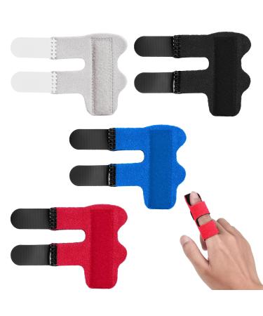 Altcompluser 4 pieces of finger rails adjustable finger support finger stabilizer with built -in aluminum band for broken waved arthritis tendonitis and swollen fingers - Buy Online on GoSupps.com