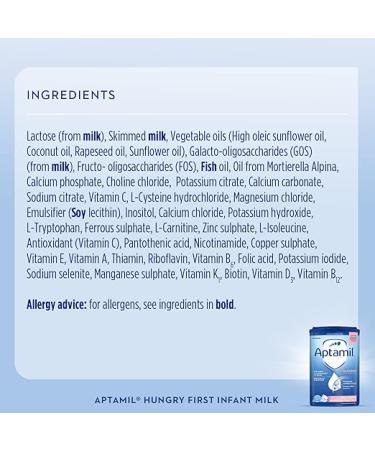 Aptamil Hungry Baby Milk Powder Formula, from Birth, 800g (Pack of 6) - Buy Online on GoSupps.com