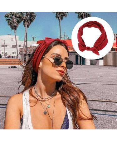 Shop Dreshow 6-Pack Boho Headbands for Women - Cute Twisted Elastic Hair Accessories | Vintage Solid Color Styles - Buy Online on GoSupps.com