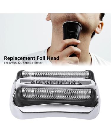 32B Replacement Shaver Head Electric Shaver Foil Razor Head for Replacement Braun S3 Shaver Head Mens Head Shaver for 3010s 320S 330S 340S 370cc 390cc-4 3000s 3040s (32S) - Buy Online on GoSupps.com
