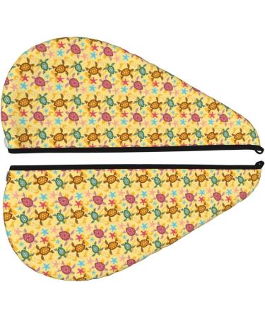 Quick-Dry Hair Towel Wrap with Button - Sea and Sand Towel Turban for Effortless Hair Drying - Buy Online on GoSupps.com