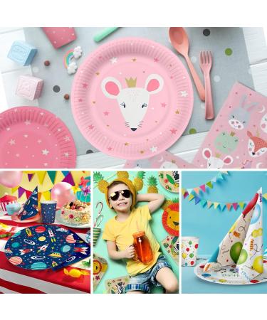 PAW 3-Layer Colorful Paper Napkins (33 x 33 cm) - 20 Pieces for Birthdays Parties Weddings & Celebrations | Fun Balloons & Hearts Design - Buy Online on GoSupps.com