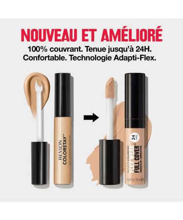 Revlon ColorStay Flex Wear Full Cover Anticernes haute couvrance infus d'acide hyaluronique et de vitamine E texture flexible et longue tenue 005 Fair 10ml. N 005 Fair - Buy Online on GoSupps.com