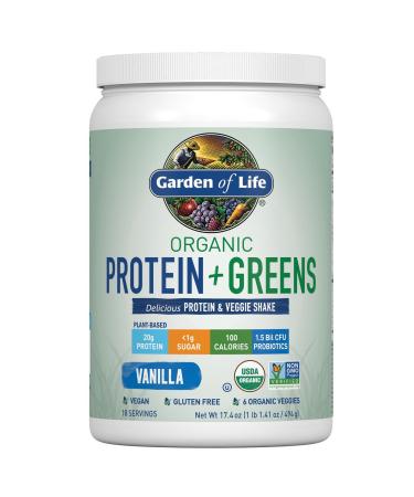 Garden of Life Organic Protein + Greens Shake Mix Vanilla - 500 ml 1 piece