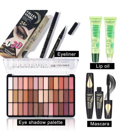 Professional Makeup Set MKNZOME Make Up Set With Make-up Bag Portable Travel Makeup Kit Birthday Xmas Makeup Gift Set Eyeshadow Palette Foudation Lip Gloss for Women Girls #6 - Buy Online on GoSupps.com