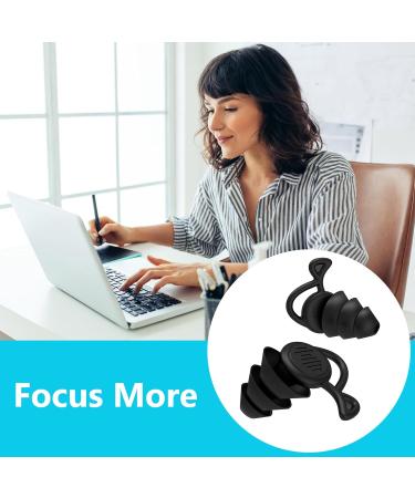 2 Pair Reusable Silicone Ear Plugs - Noise Cancelling for Sleeping Travel Swimming & Concerts - Buy Online on GoSupps.com