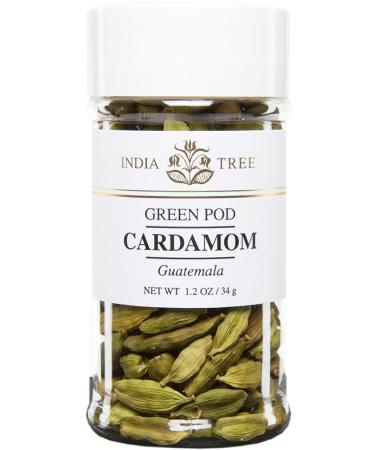 India Tree Cardamom, Green Pod, 1.2 Ounce