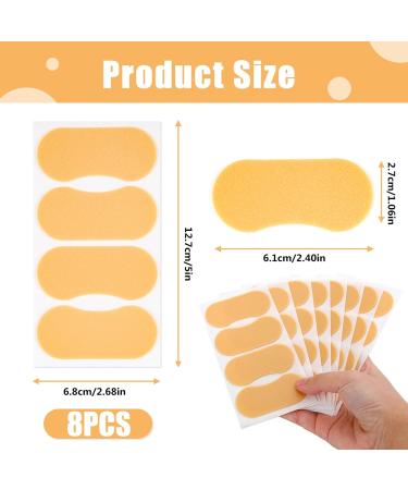 Waterproof Moleskin Foot Care Patches for Chafing Pain Relief - 8 Sheets - Buy Online on GoSupps.com