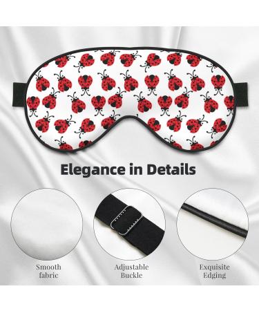 Adjustable Ladybird Sleep Mask - Double-Sided Soft Eye Covers for Perfect Shading & Reduced Eye Edema | International Shipping Available - Buy Online on GoSupps.com
