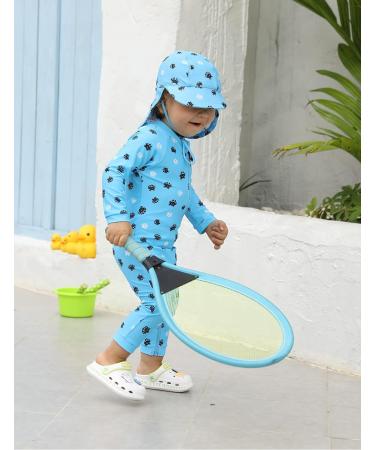 weVSwe Baby Toddler Boy Swimsuit UPF 50+ Sun Protection Rash Guard Swimwear | 12-18 Months | Crab Design - Buy Online on GoSupps.com